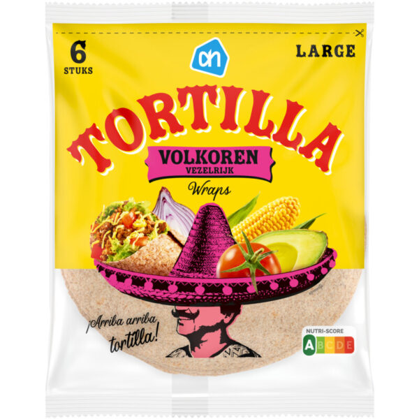 AH Tortilla Wraps Volkoren Large - Albert Heijn