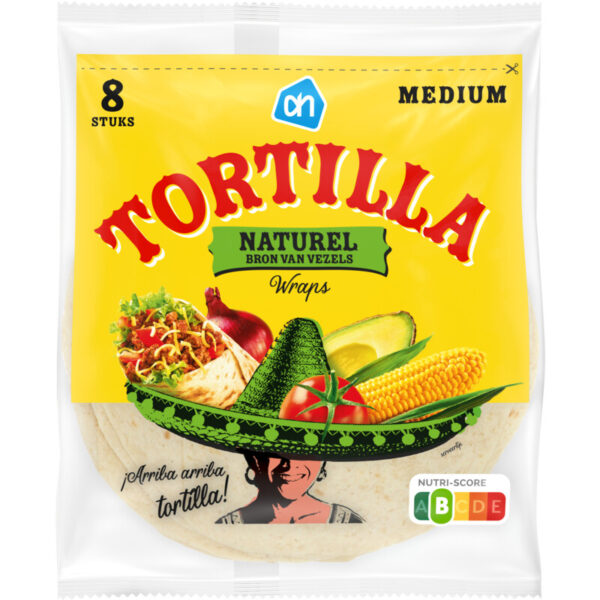 AH Tortilla naturel wraps medium - Albert Heijn