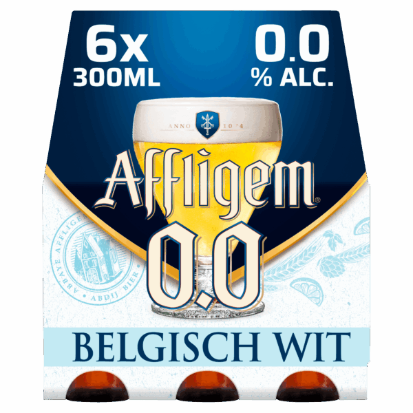 Affligem Belgisch wit 0.0 bier fles - PLUS