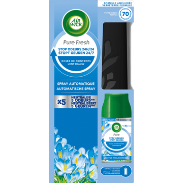 Air Wick Freshmatic Automatische Spray Luchtverfrisser - Pure Fresh Lentedauw - Starterkit - JUMBO