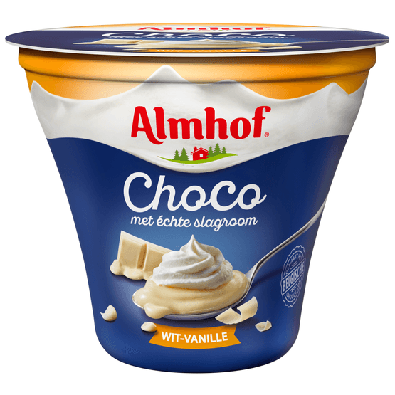 Almhof Choco met slagroom wit vanille - Dirk