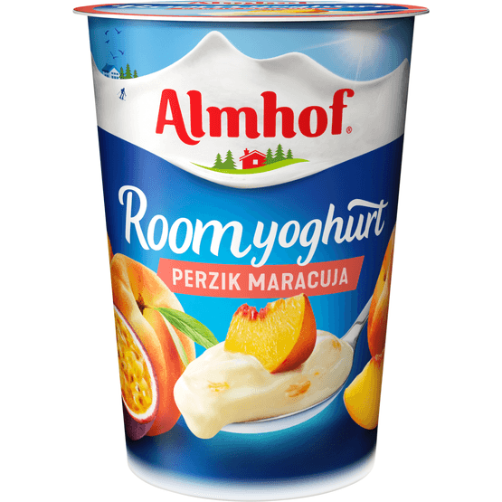 Almhof Roomyoghurt perzik - maracuja - Dirk