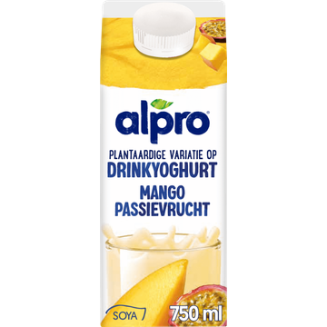 Alpro Plantaardige Variatie Op Drinkyoghurt Mango-Passievrucht - JUMBO