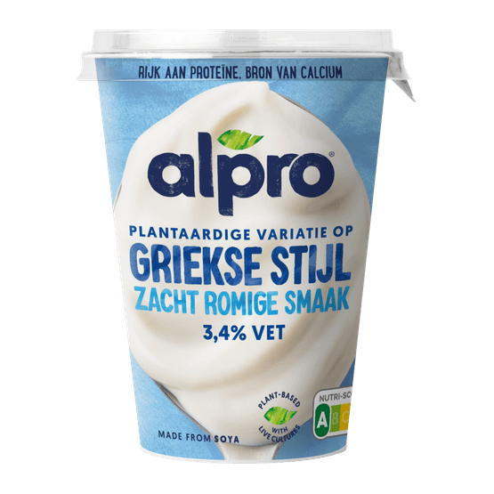 Alpro Plantaardige variatie yoghurt Grieks stijl 3.4% vet - Dirk