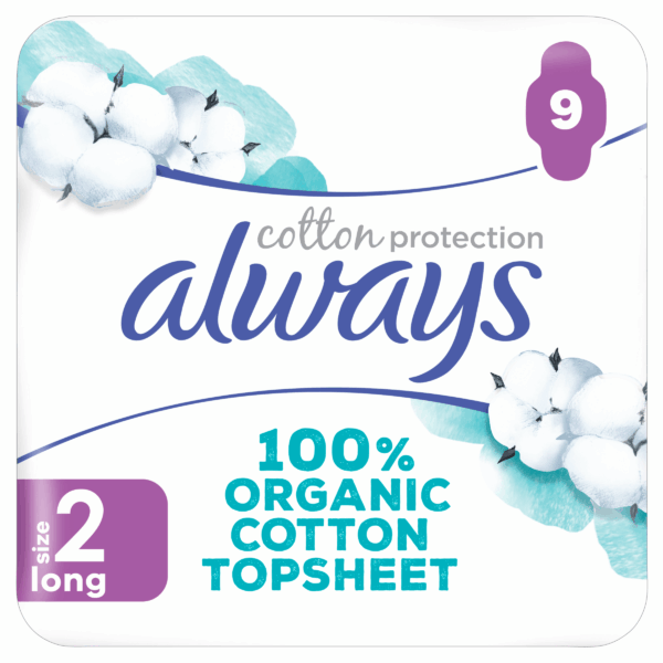 Always Bio cotton maandverband long plus - PLUS