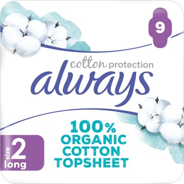 Always Cotton Protection Long Maandverband - JUMBO