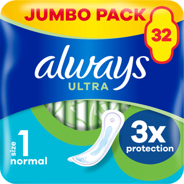 Always Ultra Dag Maandverband Normal (S1) x32 - JUMBO