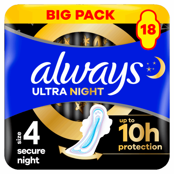 Always Ultra Maandverband Secure Night - PLUS