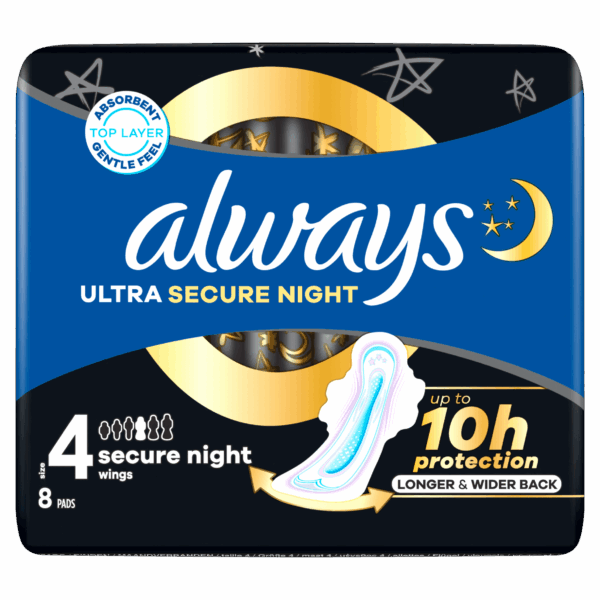 Always Ultra Secure Night SP 8ct - PLUS