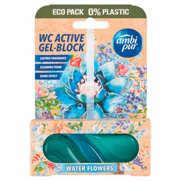 Ambipur Toiletblok Tri-Gel Water Blue Blossom - PLUS