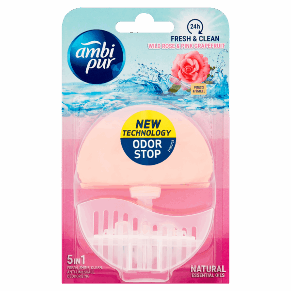 Ambipur Toiletblok vloeibaar rose & grapefruit - PLUS