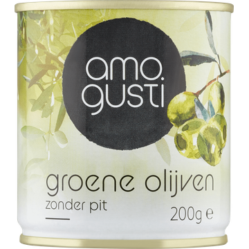 Amo Gusti Groene Olijven Zonder Pit - JUMBO