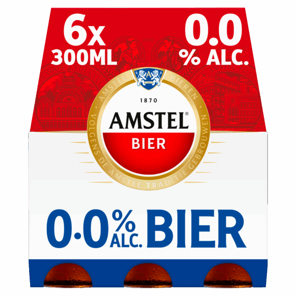Amstel Pilsener 0.0 Bier Fles - PLUS