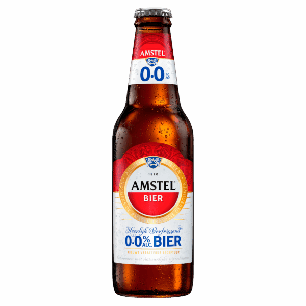 Amstel Pilsener 0.0 bier fles - PLUS