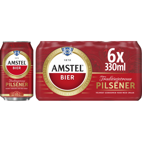 Amstel Pilsener 6x33 cl - Dirk