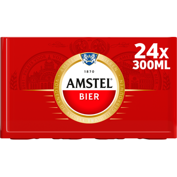 Amstel Pilsener Bier Fles 24 x 300ml Krat - JUMBO