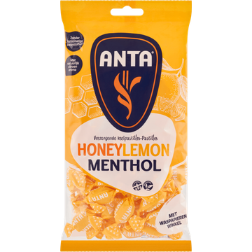 Anta Verzorgende Keelpastilles Honey Lemon Menthol - JUMBO