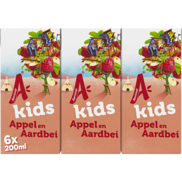 Appelsientje Kids Fruitdrink Appel & Aardbei 6-pack - Albert Heijn