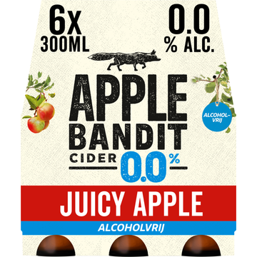 Apple Bandit Juicy Apple 0.0 Cider Fles - JUMBO