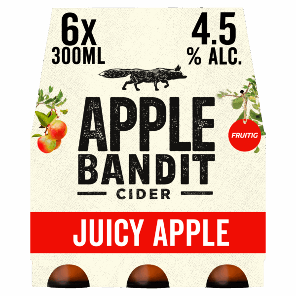 Apple Bandit Juicy Apple Cider Fles - PLUS