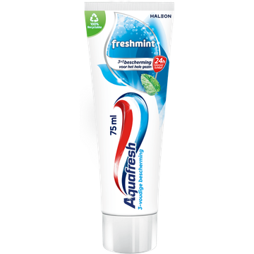 Aquafresh Freshmint 3in1 tandpasta voor een frisse adem - JUMBO