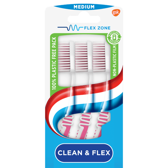 Aquafresh Tandenborstel clean & flex medium - Dirk