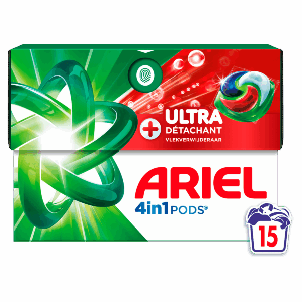 Ariel + Pods 4in1 ultra vlekverwijderaar - PLUS