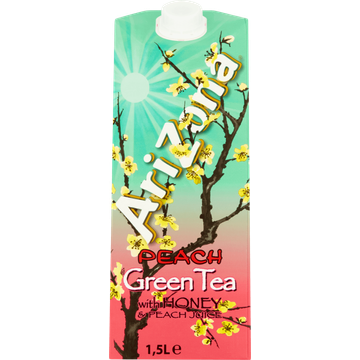 Arizona Green Tea with Honey & Peach Juice - JUMBO