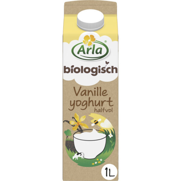 Arla Biologisch Vanille Yoghurt Halfvol - Albert Heijn