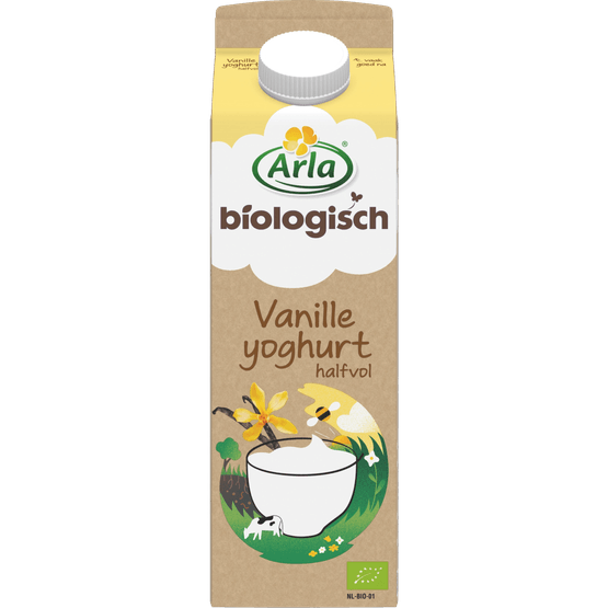 Arla Biologisch halfvolle yoghurt vanille - Dirk