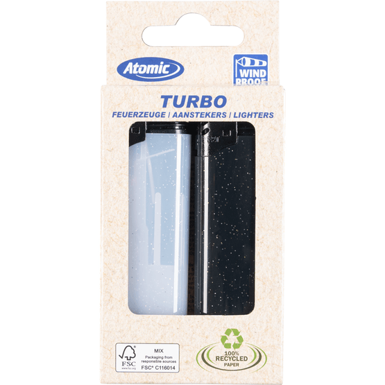 Atomic Turbo aansteker 2 stuks - Dirk