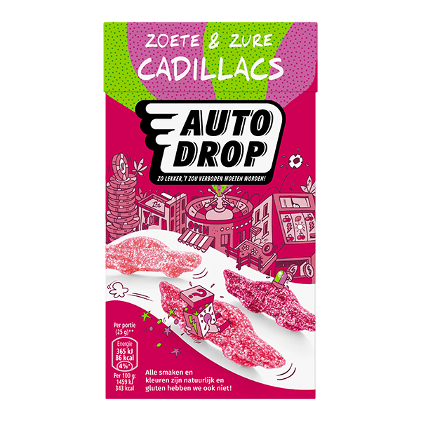 Autodrop Zoet zure cadillacs - PLUS