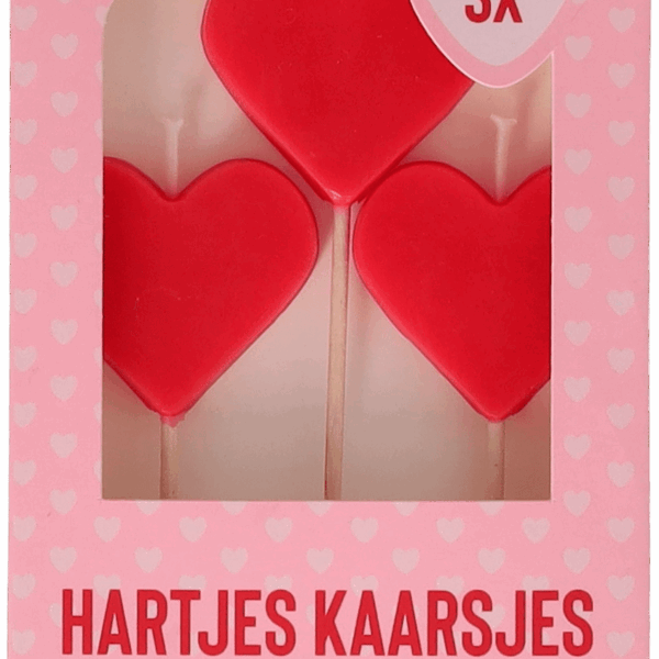 Avec Valentijn kaarsjes hart - PLUS