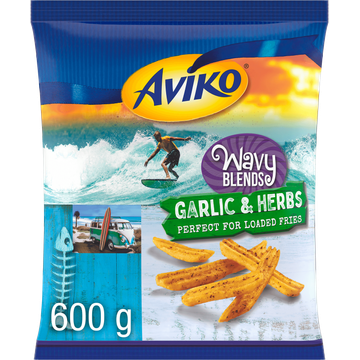 Aviko Wavy Blends Garlic & Herbs - JUMBO