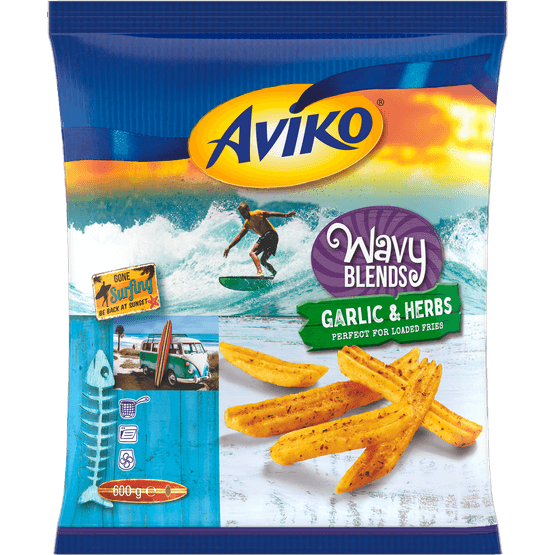 Aviko Wavy blends garlic&herbs - Dirk