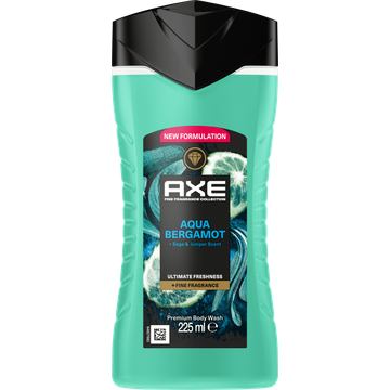 Axe Showergel Aqua Bergamot 225 ML - JUMBO