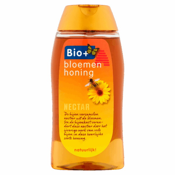 BIO+ Bloemenhoning knijpfles - PLUS