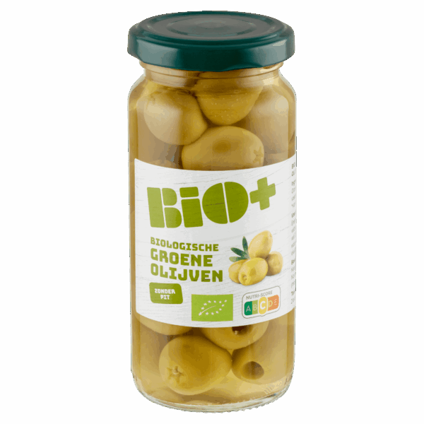 BIO+ Groene Olijven zonder pit - PLUS
