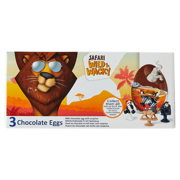 BIP Safari Chocolate Eggs 3-pack - PLUS