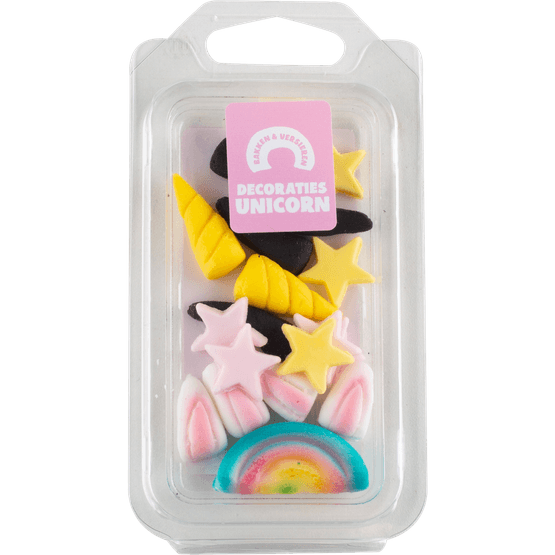 Bakken en versieren Eenhoorn decoratie - Dirk