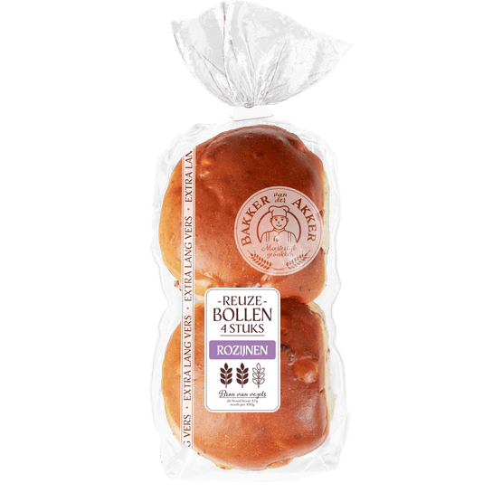 Bakker van der Akker Reuze rozijnenbollen - Dirk