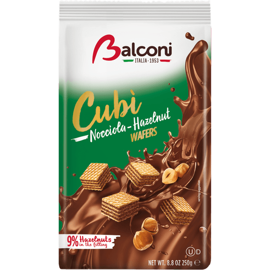 Balconi Wafer cubi nocciola - Dirk