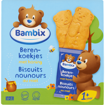 Bambix Berenkoekjes met Honing 1+ Jaar - JUMBO