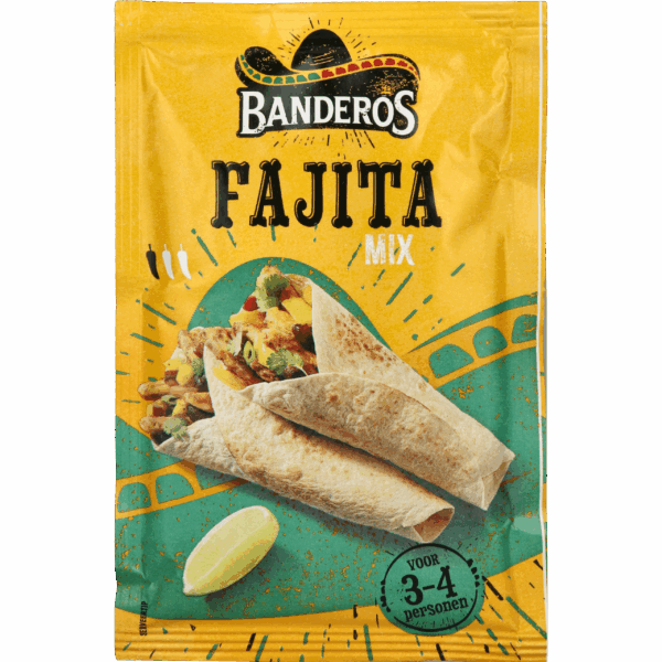 Banderos Fajita tortilla kruidenmix - PLUS