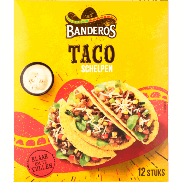 Banderos Tacoschelpen - PLUS