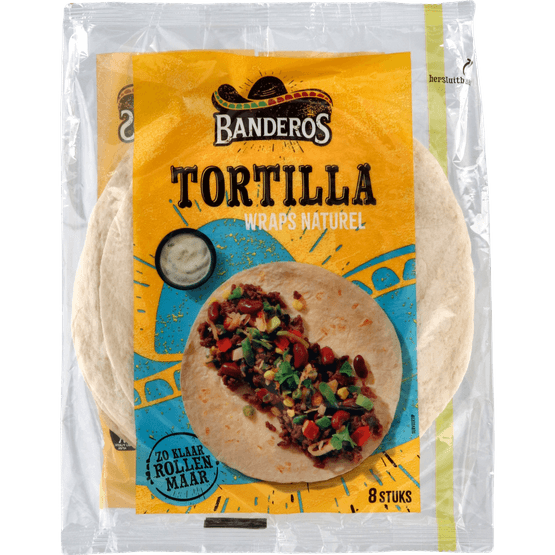Banderos Tortilla wraps 8 stuks - Dirk