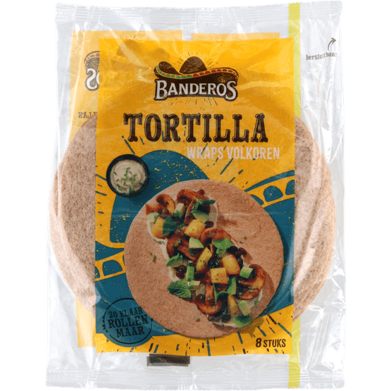 Banderos Tortilla wraps volkoren - Dirk