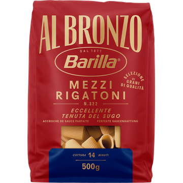 Barilla Al Bronzo Mezzi Rigatoni N. 322 - JUMBO