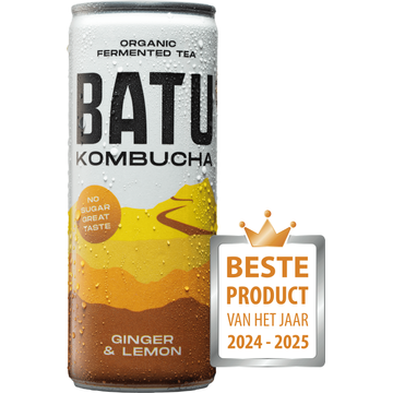 Batu Kombucha Organic Fermented Tea Ginger & Lemon - JUMBO