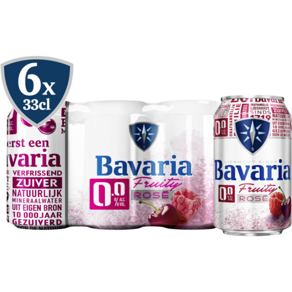 Bavaria 0.0% Fruity Rosé - 6-pack - Albert Heijn